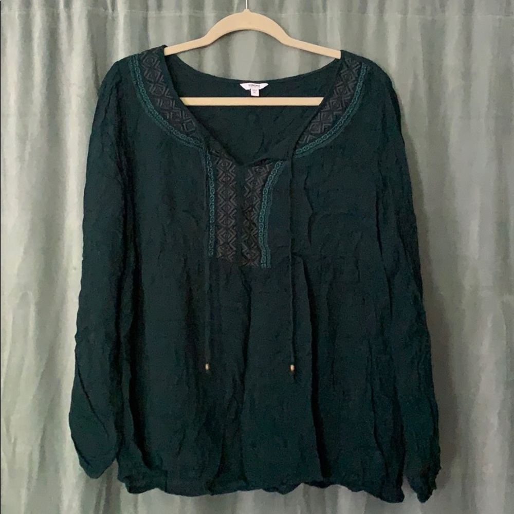 Sonoma dark green tunic XL